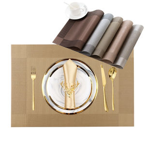 Napperons de table STARUNK compétitifs bon marché, <span class=keywords><strong>tapis</strong></span> de table à manger réutilisables et résistants à la chaleur, napperons antidérapants en vinyle PVC résistant à l'huile - Product Image 3