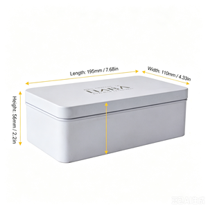 <strong>Tin</strong> Can Manufacturer Rectangular Hinged <strong>Tin</strong> Box Food Packaging Custom Printed Metal Storage <strong>Tin</strong> for Pet <strong>Treats</strong> <strong>Dog</strong> Snack Food - Product Image 2