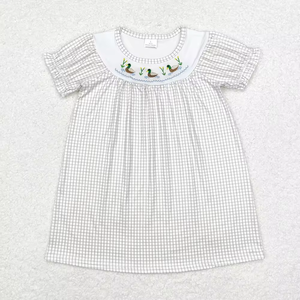 Vente en gros de robes d'été décontractées respirantes pour bébés filles, 8 styles, longueur genoux - Product Image 3