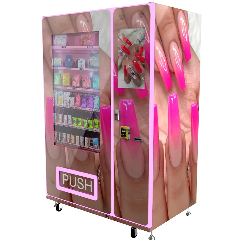 Zhongda High Tech Auto Nails Beauty Vending Machine For Nails Manicure Press On Nails Items