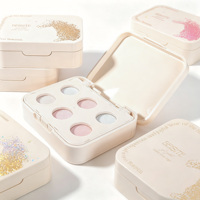 Palette de gel Patting 6 compartiments tendance, 2g, boîte portable en plastique ABS pour gel Pat Pat, emballage cosmétique personnalisé OEM/ODM
