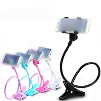 Tuyau multifonctionnel 360 ° flexible pliable sans secousse fil flexible en plastique pas cher support de téléphone portable