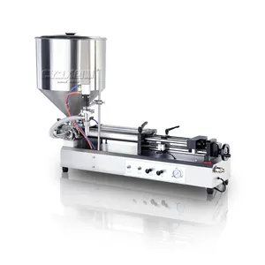 Máquina de llenado horizontal neumática semiautomática CYJX, maquinaria de llenado de mesa de pistón, pasta líquida de crema cosmética química
