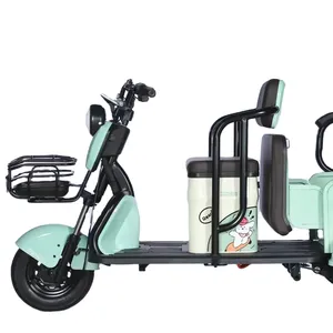 Nuevos productos Vehículo anti-retroceso de pendiente empinada Triciclo eléctrico Moto de transporte de madera larga de cinco ruedas
