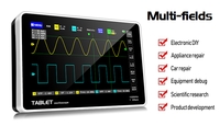 Oscilloscope numérique portable FNIRSI-1013D, double canal, bande passante 100 MHz, fréquence d'échantillonnage 1 GS/s, mini oscilloscope numérique tablette