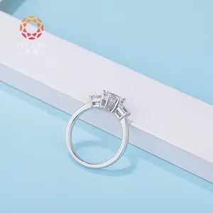 ขายส่งหมั้นแหวนแต่งงานสีขาวรอบแหวนเพชรจริงแหวนเพชรสำหรับผู้หญิงขาย