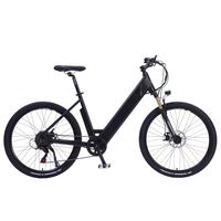 Bicicleta eléctrica de 500W para mujer, bicicleta eléctrica de ciudad eléctrica con batería extraíble de 48V en China, elegante bicicleta eléctrica Cruiser de 26"