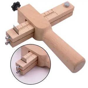 Strip Cutter Cutter Tool Craftool Adjustable Wood Professional Leather with 5pcs Blades Leather DIY Cutting Oem Odm Leather Kit