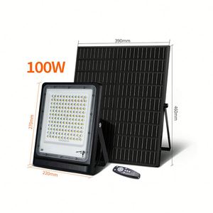 Precio de fábrica al por mayor Solar Outdoor Patio Lamp 60W 100W 200W Control remoto Solar Power Flood Light - Product Image 4