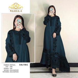 Traje Pakistaní de Diseñador en Georgette con Bordado de Lentejuelas, Ropa India y Pakistaní, Traje Salwar - Product Image 3