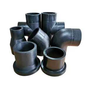 Großhandel Custom PE Butt Fusion Fittings HDPE Kunststoff Butt Fusion Fittings Stummel End Flansch für Wasser rohr