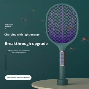 Pièges à insectes solaires, pièges à mouches, tue-moustiques, lampe LED, lumière <span class=keywords><strong>solaire</strong></span> anti-moustiques, raquette <span class=keywords><strong>électrique</strong></span> rechargeable <span class=keywords><strong>solaire</strong></span> - Product Image 4