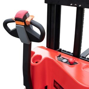 รถยกไฟฟ้า WELIFTRICH Smart Mini ราคาถูกที่สุด รถยกแบบมีราง 1.0 ตัน ขาตั้งแบบแยกสำหรับพาเลท 4 ทิศทาง - Product Image 2