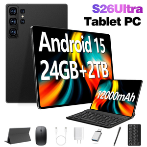 Tablette haute performance S26 Ultra 11,6 pouces 24 Go + 2 To, batterie 12000 mAh longue durée, Android 15, processeur 10 cœurs 48M+108M - Product Image 2