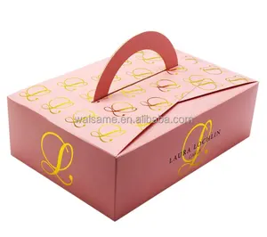 Aangepaste Take Away Wegwerp Papier Cake Chocolate Candy Cupcake Dozen Met Handvat