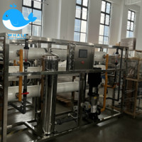 Ligne de production d'équipement de système RO pour le traitement de l'eau déminéralisée 220V eau pure faisant la machine pompe PLC stockage de l'eau