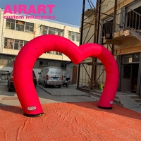 Décoration de scène pour la Saint-Valentin 2026, arche gonflable en forme de cœur, ballons gonflables en forme de cœur pour la décoration de mariage