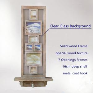 Cadre photo flottant <span class=keywords><strong>en</strong></span> verre transparent et bois, motif arbre généalogique, avec 5 ouvertures, écologique, pour décoration intérieure - Vente <span class=keywords><strong>en</strong></span> gros - Product Image 3