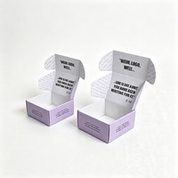 Boîte d'emballage d'expédition en carton ondulé mat et brillant, impression recto-verso, pour l'expédition postale de vêtements, avec protection UV