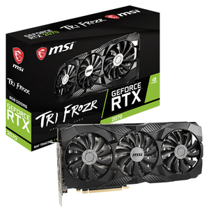 การ์ดจอ <span class=keywords><strong>MSI</strong></span> GeForce RTX <span class=keywords><strong>2070</strong></span> 8GB สำหรับเล่นเกม พร้อมพัดลม 3 ตัว รองรับ Ray Tracing หน่วยความจำ GDDR6 256-bit รองรับเทคโนโลยี G-SYNC - Product Image 1
