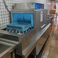 Lavavajillas Industrial de 380V 43KW 2.8m, Nuevo Modelo, para Cocina Comercial, Restaurante, Cantina, Equipo de Limpieza