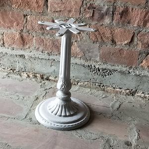 Base de table à manger industrielle en fonte lourde, revêtement en poudre noir, pour café, cuisine, salon, hôtel, maison, bureau, ferme - Product Image 5