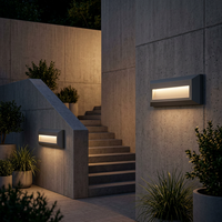 Lampe d'extérieur 2W étanche IP65 pour escalier, applique murale LED en PC à montage en surface pour jardin, vente en gros