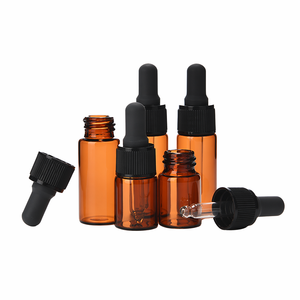 1ml 2ml 유리 병 에센셜 오일 샘플 테스트 병 시험판 세트 마개가 달린 앰버 유리 병 - Product Image 6