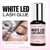 Colle à cils White Light, marque privée, fourniture OEM pour salons de beauté et studios de cils