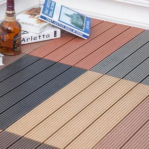 Planches de terrasse WPC contemporaines avec clips en acier inoxydable, étanches, faciles à installer, pour l'aménagement extérieur de jardins, antidérapantes et solides - Product Image 3