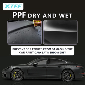 ฟิล์มไวนิลหุ้มรถยนต์ XTFF TPU สีเทาเข้มแบบซาติน หนา 7.5 มิล ป้องกันรอยขีดข่วน ซ่อมแซมตัวเองได้ ป้องกันรังสีอินฟราเรด ป้องกันรังสียูวี 99% เปลี่ยนสีได้ - Product Image 5