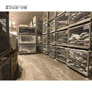 Özel istiflenebilir fabrika depolama tel örgü depo büyük <span class=keywords><strong>Metal</strong></span> ciro sepet kafes - Product Image 4