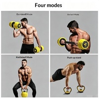 Ensemble multifonctionnel d'haltères, kettlebells et barres lestées réglables en fer – Combo d'équipement de fitness à domicile