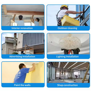 फोल्डेबल इलेक्ट्रिक मचान भारी-शुल्क इलेक्ट्रिक मचान-एडजस्टेबल ऊंचाई कार्य मंच - Product Image 5