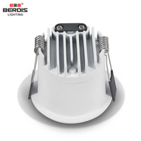 Anti-éblouissement Fixe Mince Spot CE ERP Intérieur Lumière Aluminium Moulé Sous Pression 55mm Découpe Mini Petite Puissance Led Downlight