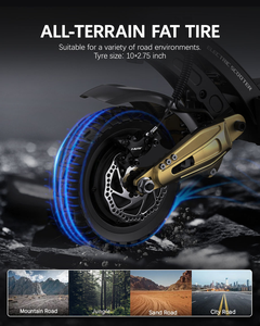 Entrepôt UE OOTD D30 250W Trottinette électrique à double moteur à suspension pliable rapide, trottinette électrique, skateboard électrique, electrico - Product Image 4