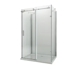 SS304 Grandi Ruote Porta Scorrevole Singolo 3 lati Box Doccia BL-044