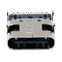 Adaptateur d'alimentation USB Type C femelle 16 broches en acier inoxydable certifié ISO 9001 à une seule rangée pour serveur réseau informatique 2/4/6/8/12/14