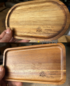 Acacia Wood <strong>Serving</strong> <strong>Trays</strong> Rectangular Wooden <strong>Serving</strong> Platters Natural Wooden Boards for Food, Cheese, Fruit, <strong>Vegetables</strong>