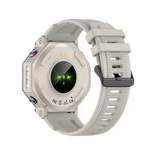 Montre connectée KC91 GPS ChatGPT AI Assistant vocal intelligent avec lampe torche, écran 1,39 pouces, étanche 3ATM, altimètre, boussole, unisexe - Product Image 2