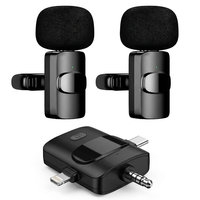 Microphone Lavalier Sans Fil K15, Condensateur Numérique, Réduction de Bruit, Omnidirectionnel, Réponse en Fréquence 20Hz-20kHz, Haute Performance