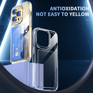 Tschick trasparente custodia rigida per <span class=keywords><strong>iPhone</strong></span> 13 12 Pro Max 11 MiNi X XR <span class=keywords><strong>XS</strong></span> 7 8 Plus SE 2 porta Slot per carta custodia antiurto - Product Image 5
