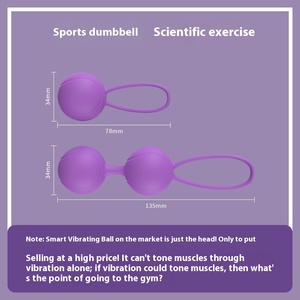 Kegel novizio femminile di riparazione del muscolo del pavimento pelvico esercizio di manubri vaginali stretti fornisce la macchina del sesso di addestramento della palla della Vagina per - Product Image 3