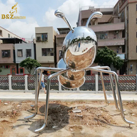 Sculpture D&Z, sculpture d'abeille en acier inoxydable moderne de haute qualité, art moderne pour l'extérieur