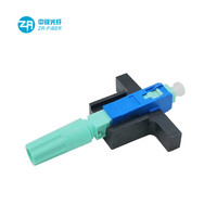 Conector Rápido de Fibra Óptica SC/PC de Montaje en Campo con Casquillo de Tres Círculos Tipo Tornillo para FTTH
