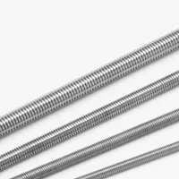 Stainless Steel 304 A4 B7 M8 M10 M12 M25 Thread Rod Full Thread Stud Bolt UNF Thread Grade 10.9/12.9 Round Head Zinc Finish