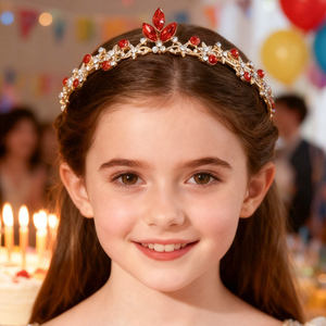 Petite princesse cristal couronne Style Simple strass diadèmes pour fille fête d'anniversaire adulte cérémonie enfants cheveux accessoires - Product Image 2