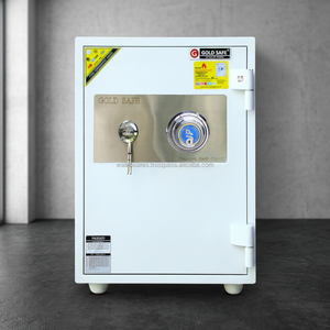 Cajas Fuertes Ignífugas para el Hogar WELKO OSB570 DK Blancas con Cerradura de Combinación, Acero Inoxidable de 2 mm, Resistentes al Fuego 1000-1200C - Product Image 3