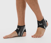Attelle de cheville professionnelle nouvelle mode multi-sports en nylon et élasthanne, compression réglable, soutien confortable, prévention des blessures, unisexe