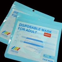 Pochette refermable personnalisée avec trou de suspension, sacs en plastique PE transparents pour masques faciaux, emballage d'accessoires médicaux